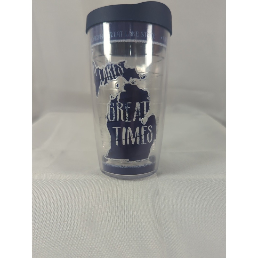 Tervis Tumbler GREAT LAKES GREAT TIMES Michigan Double Wall Insulated Cup 16oz